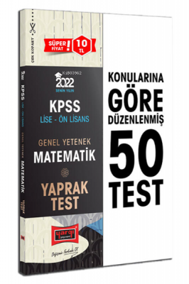 2022 KPSS Lise Ön Lisans GY Matematik Yaprak Test Kolektif