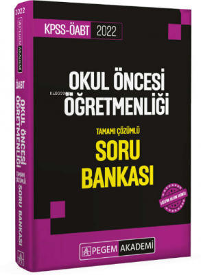2022 KPSS ÖABT Okul Öncesi Öğretmenliği Soru Bankası