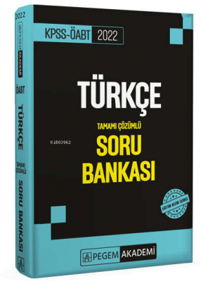 2022 KPSS ÖABT Türkçe Soru Bankası