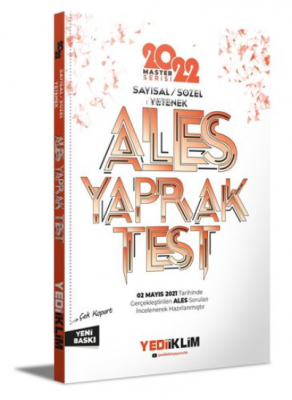 2022 Master Serisi Ales Sayısal-Sözel Yetenek Çek Kopart Yaprak Test