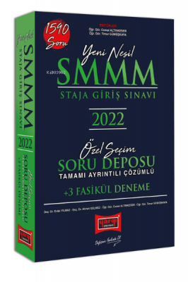 2022 SMMM Staja Giriş Sınavı Tamamı Ayrıntılı Çözümlü Özel Seçim Soru 