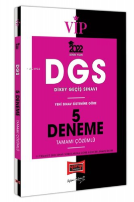 2022 VİP DGS Tamamı Çözümlü 5 Deneme