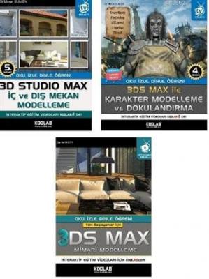 3D Studio Max Eğitim Seti (3 Kitap Takım) Ali Murat Sümen