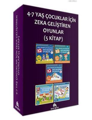 4-7 Yaş Çocuklar İçin IQ Zeka Geliştiren Oyunlar (5 Kitap) Kolektif