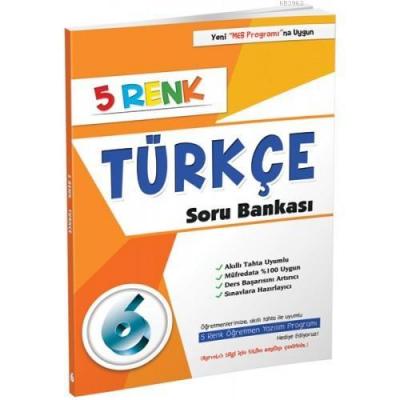 5 Renk Yayınları 6. Sınıf Türkçe Soru Bankası 5 Renk Kolektif