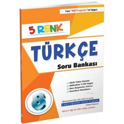 5 Renk Yayınları 8. Sınıf LGS Türkçe Soru Bankası 5 Renk Kolektif