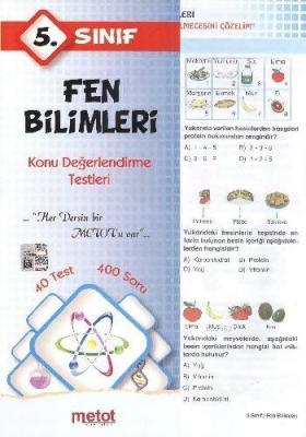 5. Sınıf Fen Bilimleri Konu Değerlendirme Testleri