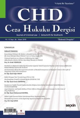 Ceza Hukuku Dergisi Sayı: 36 Nisan 2018