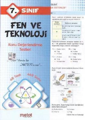 7. Sınıf Fen ve Teknoloji Konu Değerlendirme Testleri
