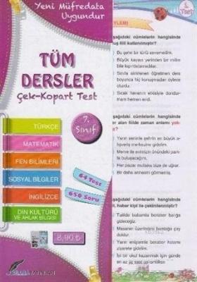 7.Sınıf Tüm Dersler Çek Kopart Yaprak Test