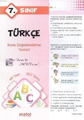7. Sınıf Türkçe Konu Değerlendirme Testleri Kolektif