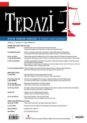 Terazi Aylık Hukuk Dergisi Sayı: 141 Mayıs 2018