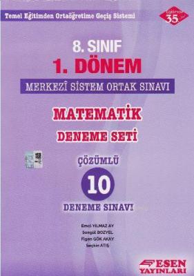 8. Sınıf 1. Dönem Matematik Deneme Seti Çözümlü 10 Deneme Sınavı Kolek