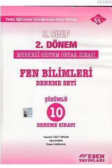8. Sınıf 2. Dönem TEOG Fen Bilimleri Çözümlü 10 Deneme Sınavı Kolektif