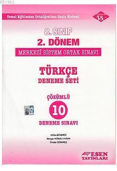 8. Sınıf 2. Dönem TEOG Türkçe Çözümlü 10 Deneme Sınavı Kolektif