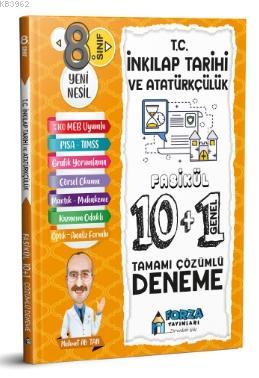 8. Sınıf LGS T.C. İnkılap Tarihi ve Atatürkçülük Tamamı Çözümlü Fasikül 10 Branş 1 Genel Deneme