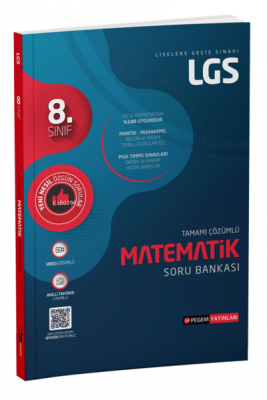 8. Sınıf LGS Tamamı Çözümlü Matematik Soru Bankası Kolektif