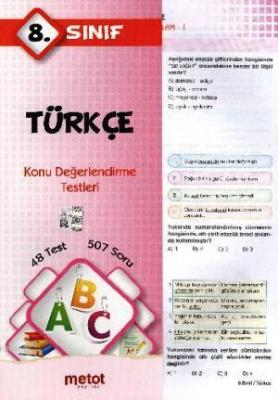 8. Sınıf Türkçe Konu Değerlendirme Testleri Komisyon