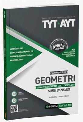 2022 TYT-AYT Tamamı Çözümlü Geometri ( Analitik Geometri-Katı Cisimler ) Soru Bankası