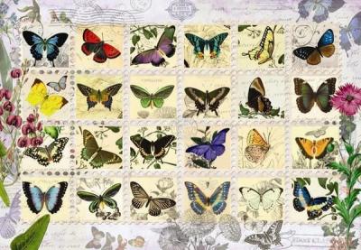 Anatolian Kelebekler / Butterfly Stamps 500 Parça 3583 Kolektif