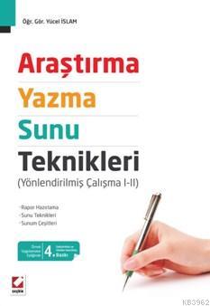 Araştırma Yazma Sunu Teknikleri