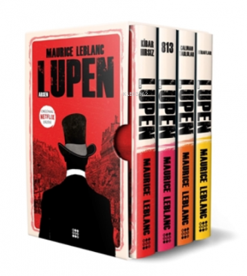 Arsen Lüpen-kutulu Kırmızı Set (4 Kitap Takım) Maurice Leblanc