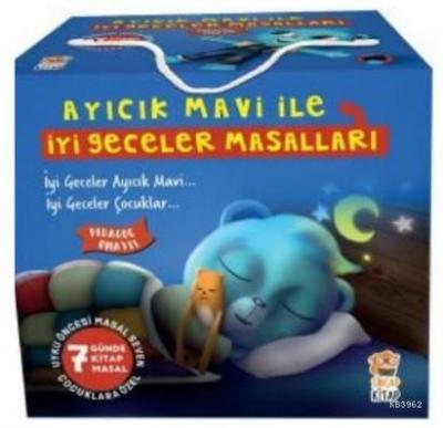 Ayıcık Mavi ile İyi Geceler Masalları Seti (7 Kitap) Melek Dinçer