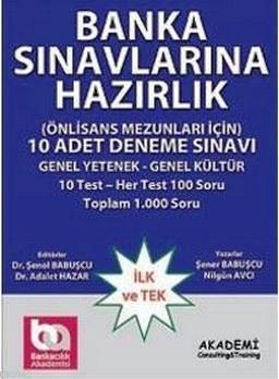 Banka Sınavlarına Hazırlık 10 Adet Deneme Sınavı Şener Babuşcu