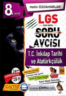 Çanta Yayınları 8. Sınıf LGS T.C. İnkılap Tarihi ve Atatürkçülük Soru Avcısı Çanta