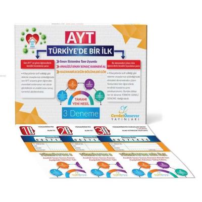 Cevdet Özsever Yayınları AYT Analizli 3 Deneme 2020 Özel Cevdet Özseve