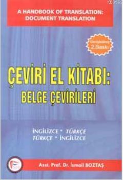 Çeviri El Kitabı Belge Çevirileri İsmail Boztaş