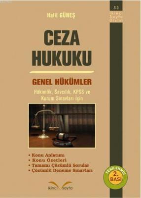 Ceza Hukuku - Genel Hükümler