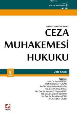 Ceza Muhakemesi Hukuku Ders Kitabı