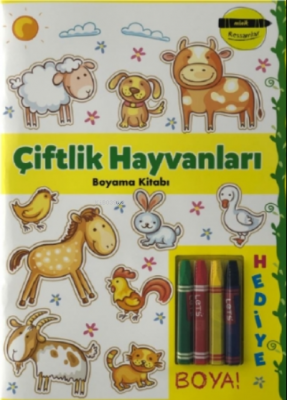 Çiftik Hayvanları Boyama Kitabı - Minik Ressamlar Kolektif