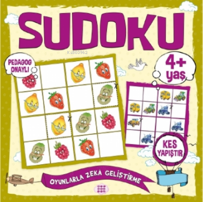 Çocuklar İçin Sudoku - Kes Yapıştır (4+ Yaş) Kolektif