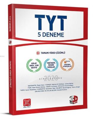 Çözüm Yayınları TYT 5 li Paket Deneme 3D Çözüm