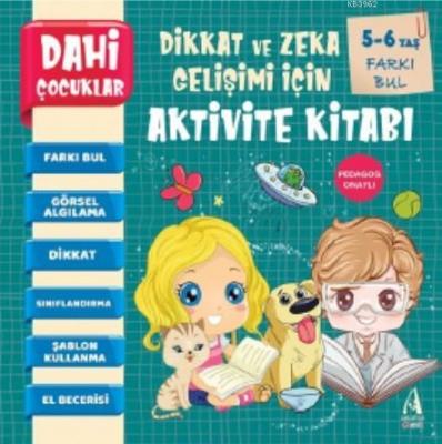 Dahi Çocuklar Aktivite Kitabı 5-6 Yaş - Farkı Bul