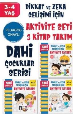 Dahi Çocuklar Aktivite Seti 3-4 Yaş - 3 Kitap Takım