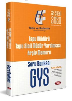 Data Yayınları GYS Tapu Müdürü Tapu Sicil Müdür Yardımcısı Arşiv Memur