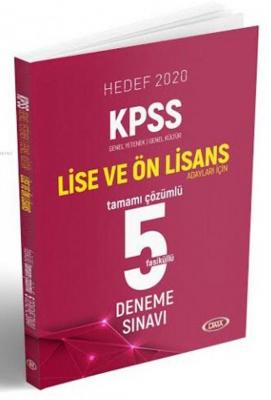 Data Yayınları KPSS Lise ve Önlisans Çözümlü 5 Fasikül Deneme Kolektif