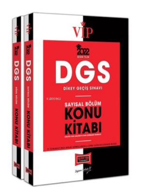 DGS 2022 VIP Sayısal - Sözel Bölüm Konu Kitabı Seti Kolektif