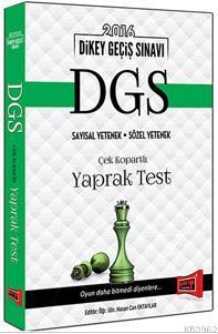 DGS Sayısal Yetenek Sözel Yetenek Yaprak Test 2016