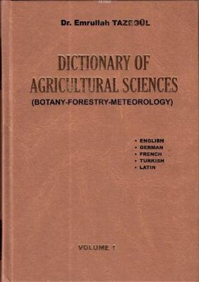 Dictionary Of Agricultural Sciences - Tarım Bilimleri Sözlüğü (2 Cilt Takım)