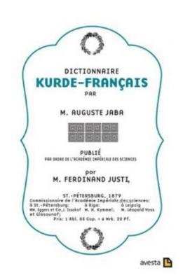 Dictionnaire Kurde-Français M. August Jaba