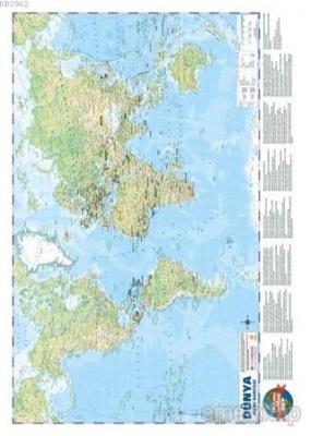 Dünya Siyasi-Fiziki Haritası 50x70 Kolektif