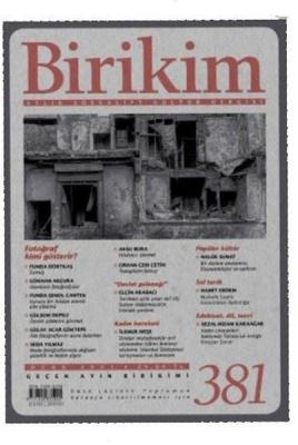 Birikim Aylık Sosyalist Kültür Dergisi Sayı: 381 Ocak 2021