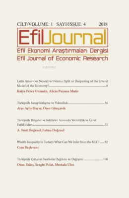 Efil Ekonomi Araştırmaları Dergisi Cilt: 1 Sayı: 4 Kolektif