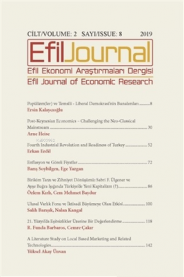 Efil Ekonomi Araştırmaları Dergisi Cilt: 2 Sayı: 8 Kolektif