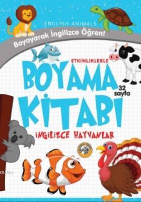 Etkinliklerle Boyama Kitabı İngilizce Hayvanlar Emrecan Zengin