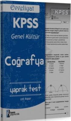 Evveliyat Kpss Genel Kültür Coğrafya Yaprak Test
